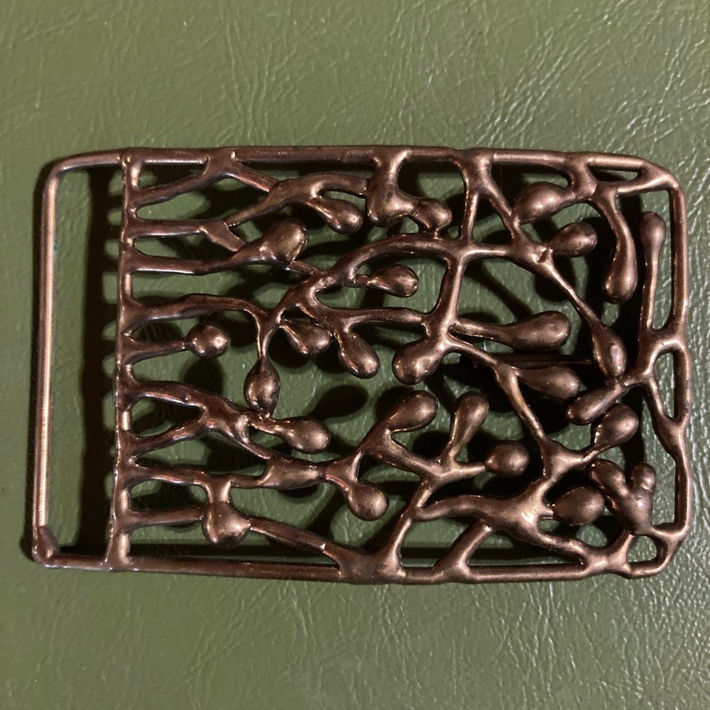 Modernist Brutalist Sculpture Wearable Art Belt Buckle